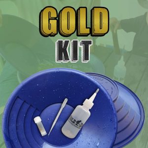 Kit cercatore d’oro con batea e accessori
