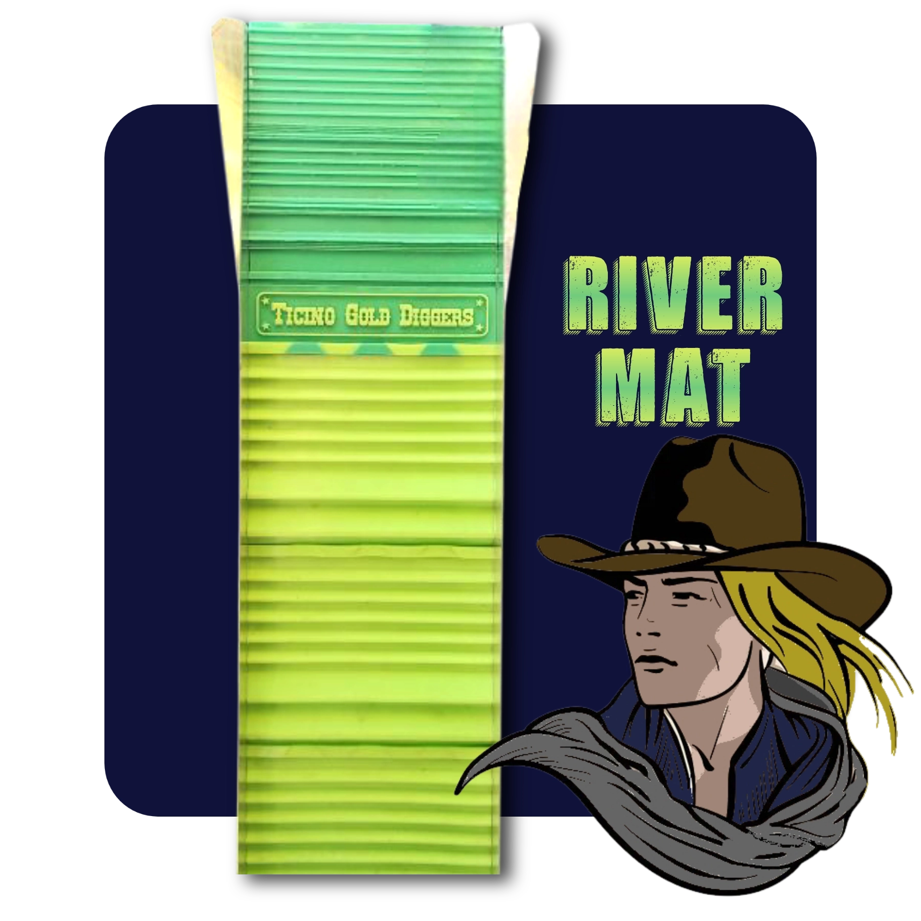 River Mat – Canalina per oro con tappetini in silicone ad alta efficienza