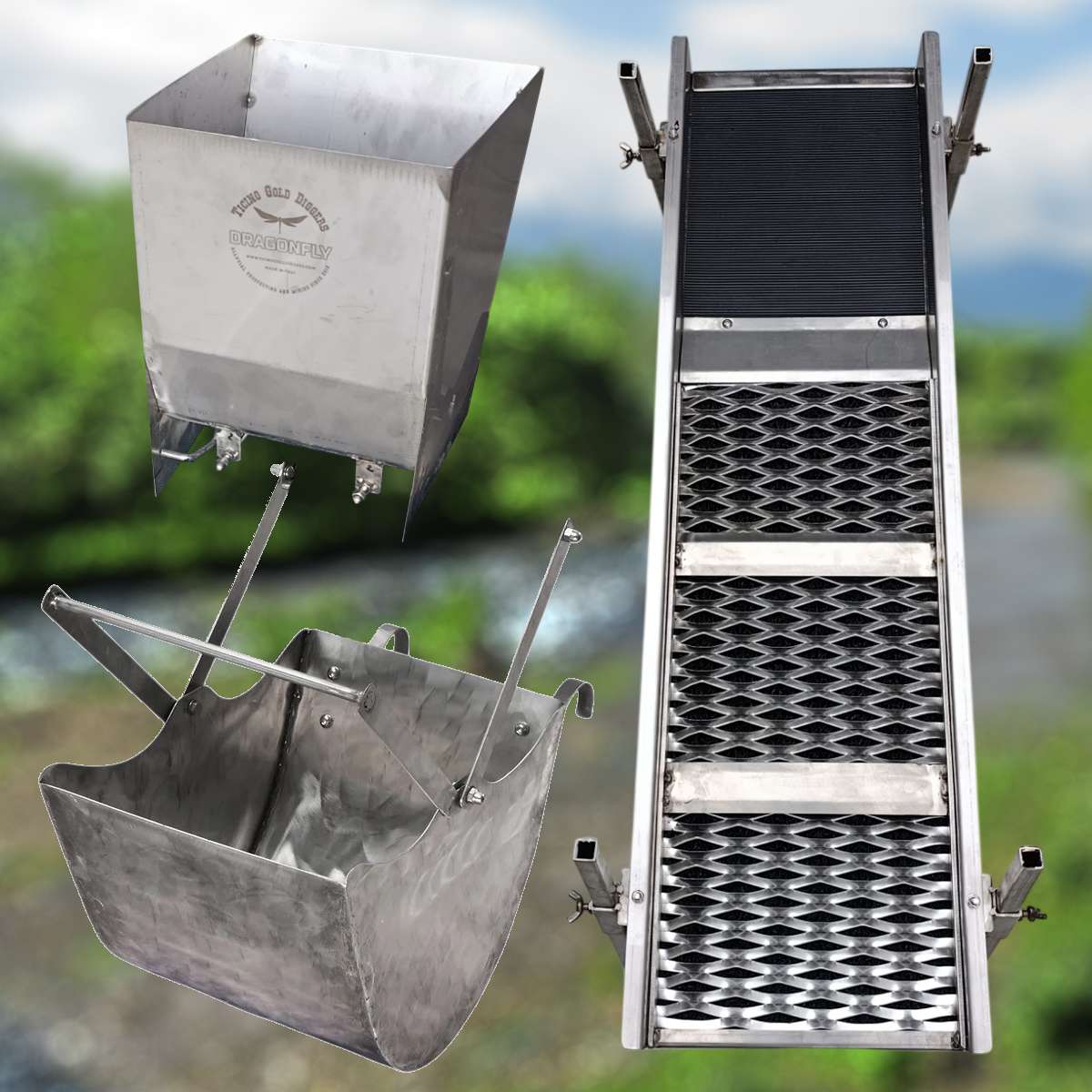 Water Beetle con supporti, Dragonfly e convogliatore