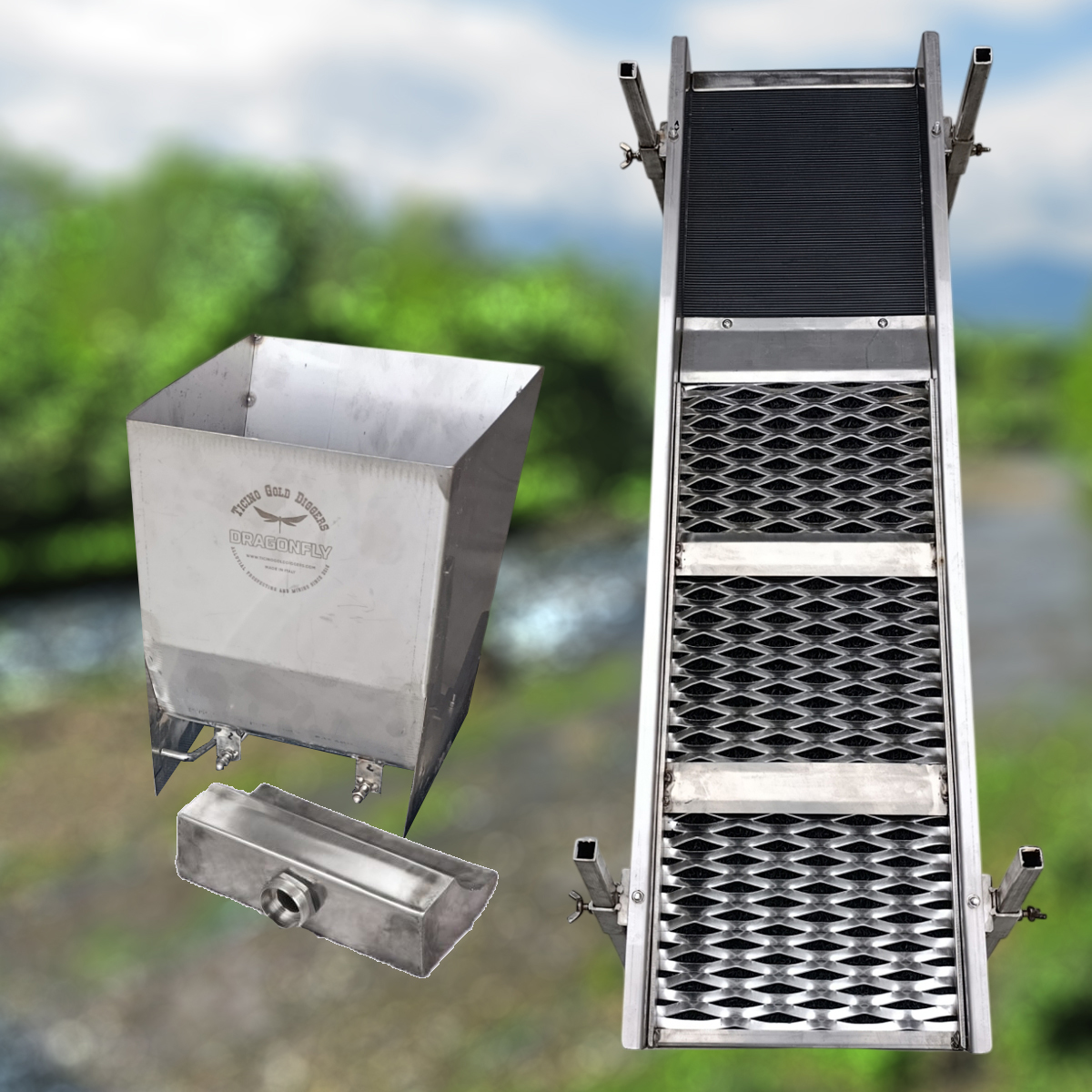 Water Beetle Standard con supporti, Dragonfly e modulatore di flusso